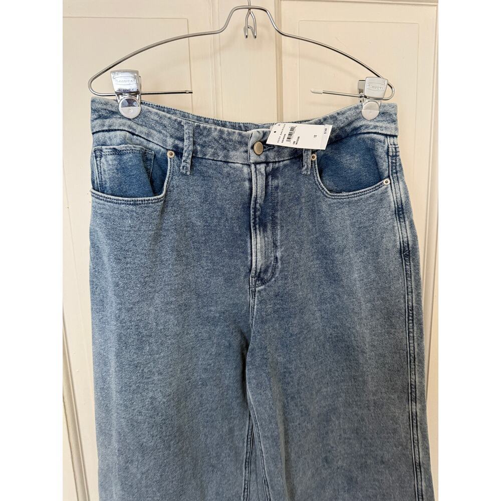Good American Jeanius Good Skate Indigo Sweatpants - size 12 - Picture 5 of 6
